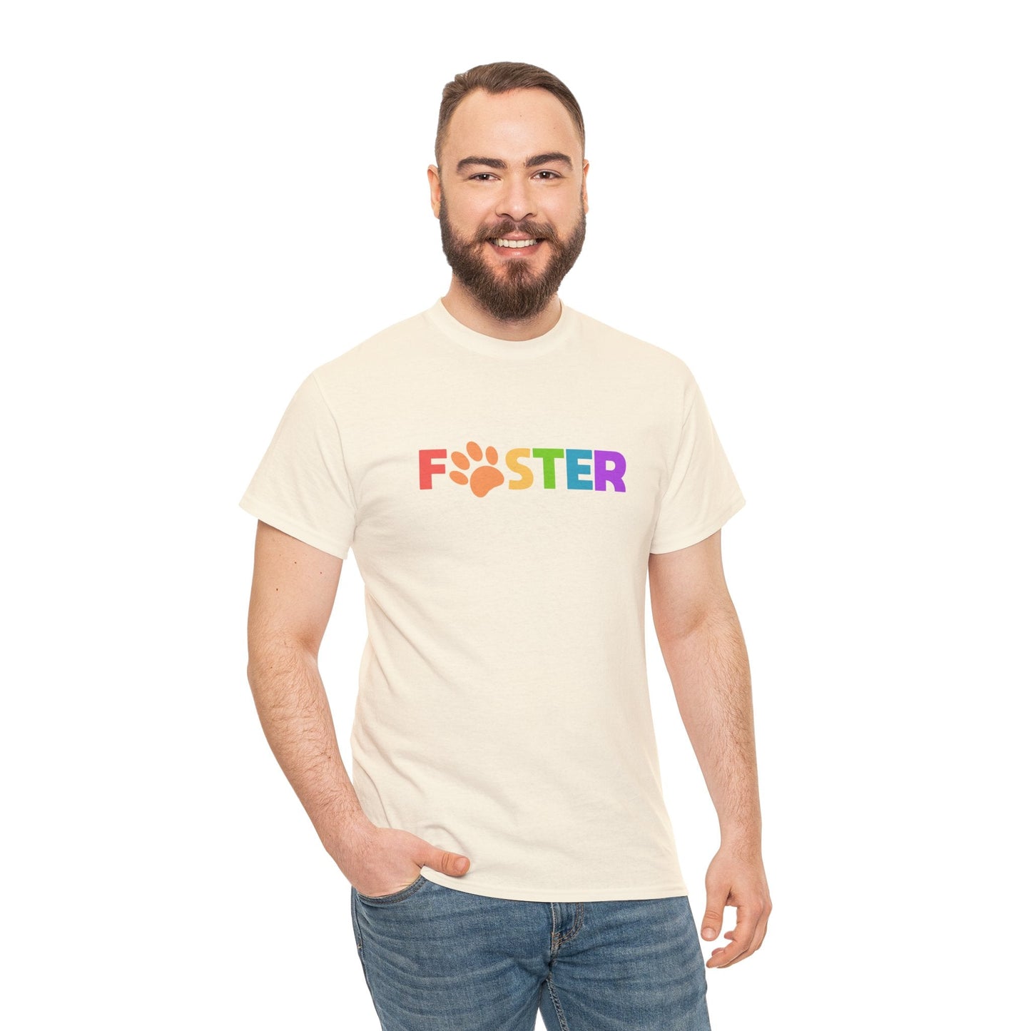 Foster Rainbow | Text Tees - Detezi Designs-26876244837159237365