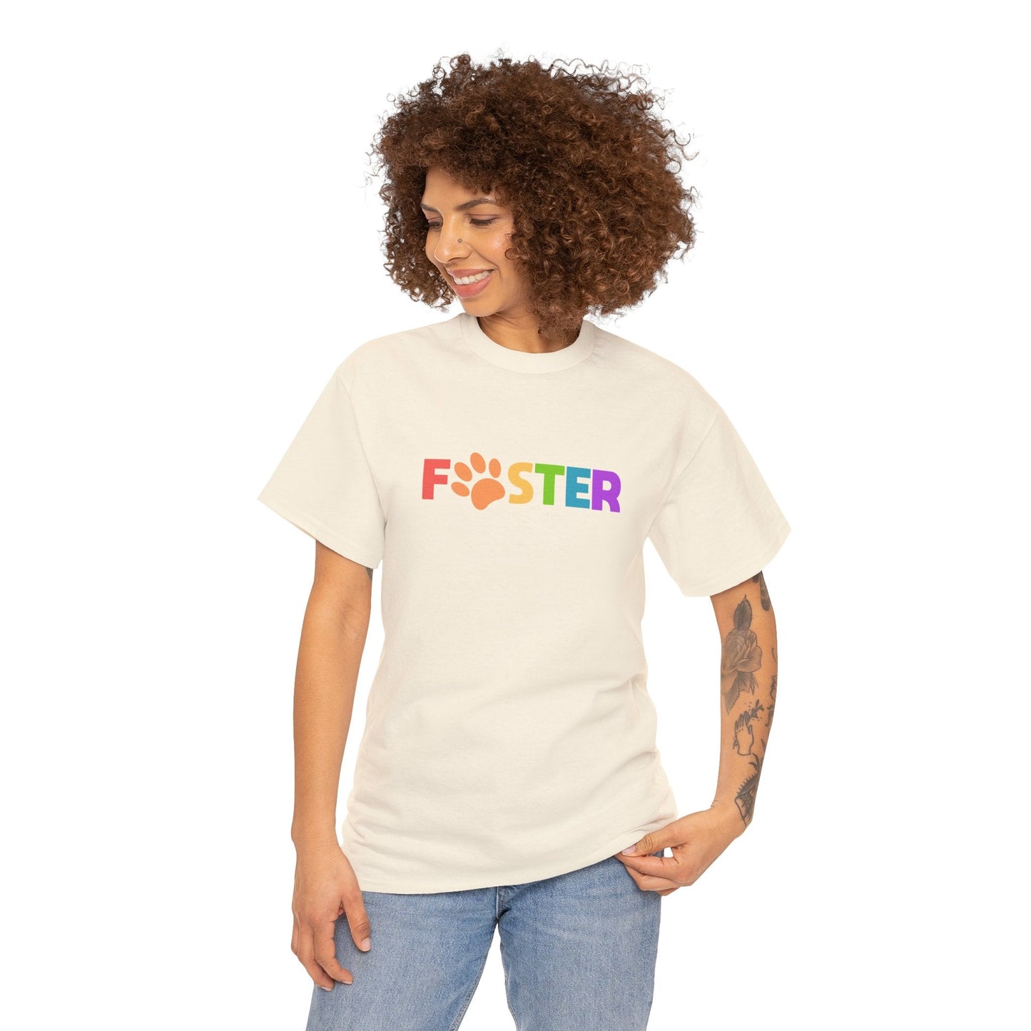 Foster Rainbow | Text Tees - Detezi Designs-26876244837159237365