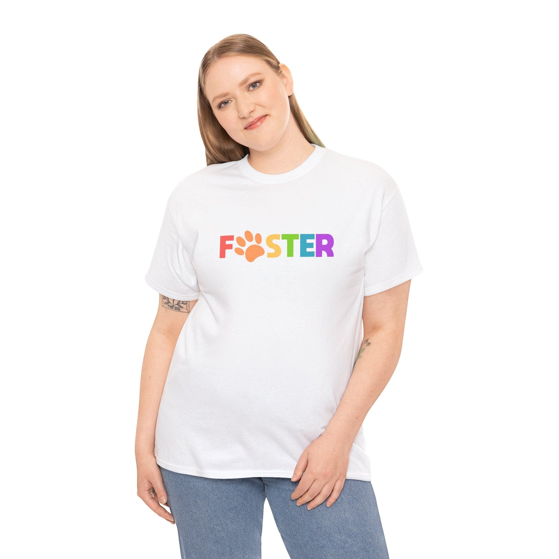 Foster Rainbow | Text Tees - Detezi Designs-26876244837159237365