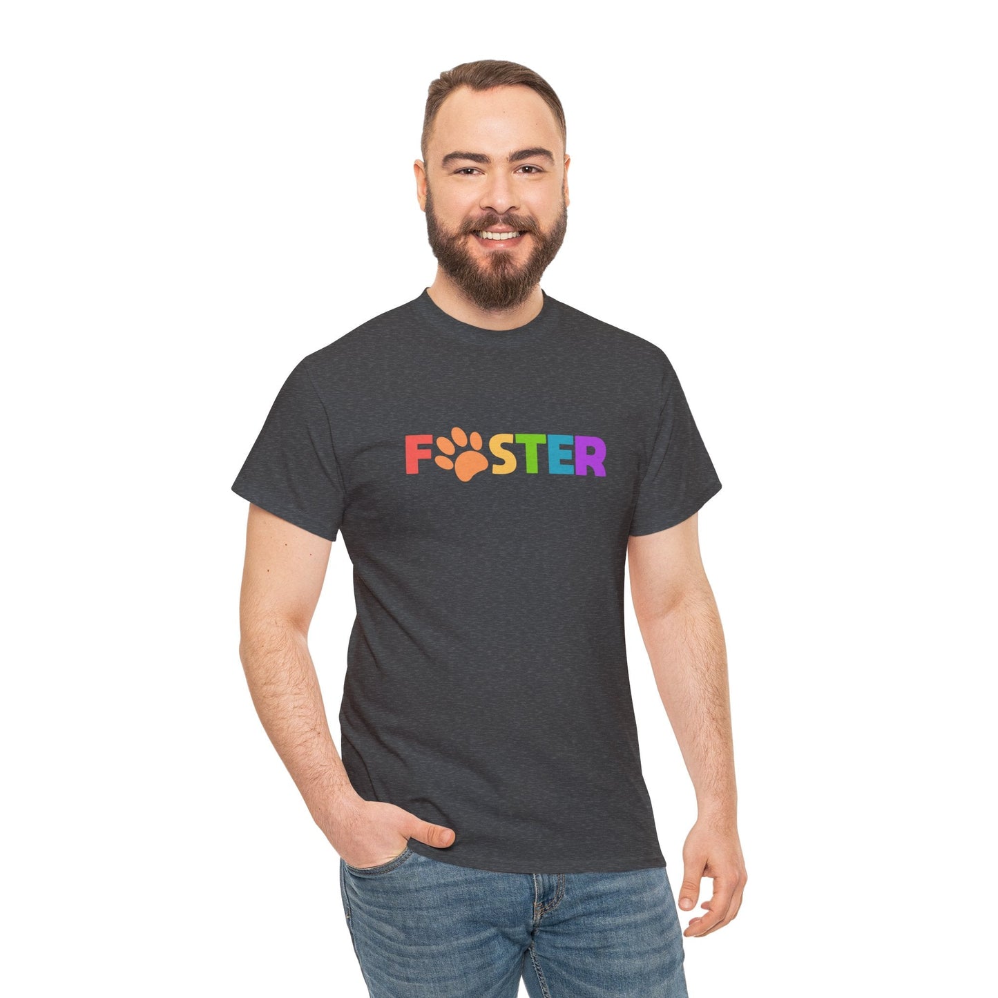 Foster Rainbow | Text Tees - Detezi Designs-26876244837159237365