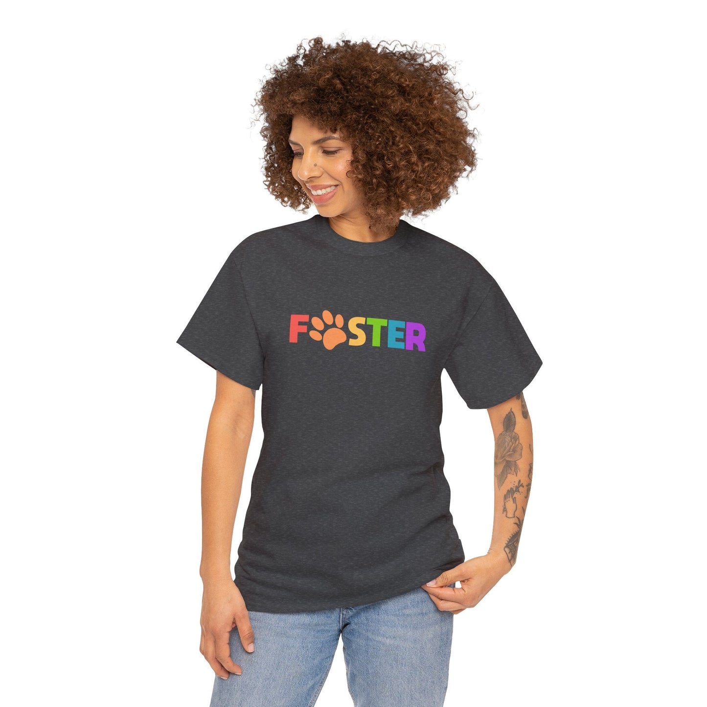 Foster Rainbow | Text Tees - Detezi Designs-26876244837159237365