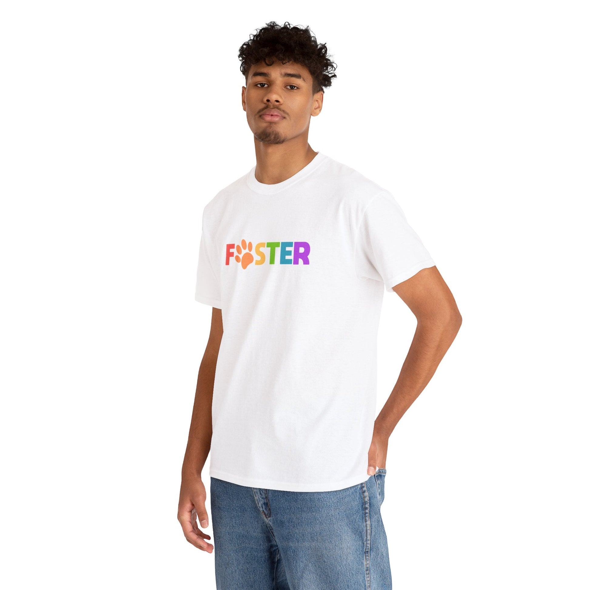 Foster Rainbow | Text Tees - Detezi Designs-26876244837159237365