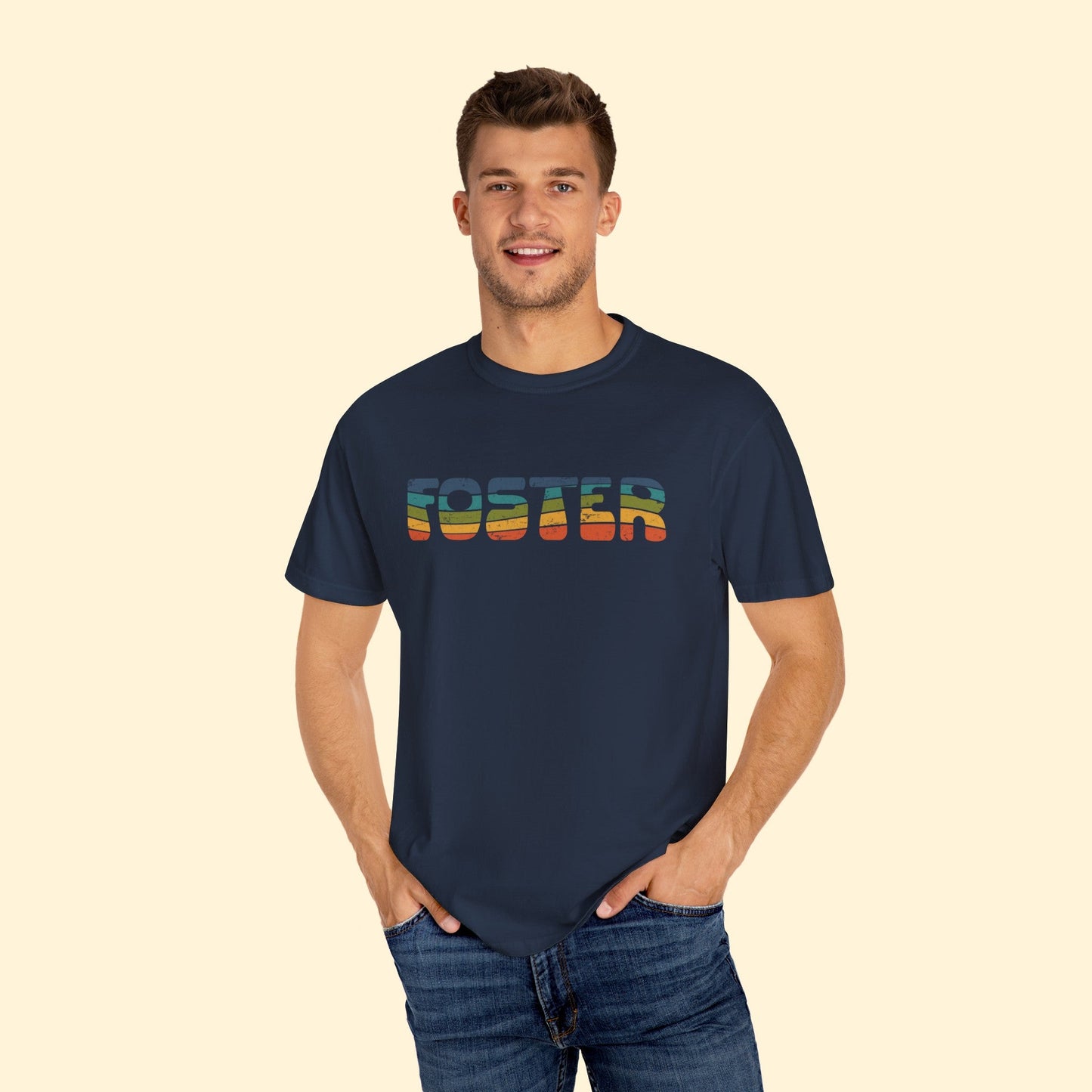 Foster Retro | Comfort Colors Unisex T - shirt - Detezi Designs - 22967549857572017866