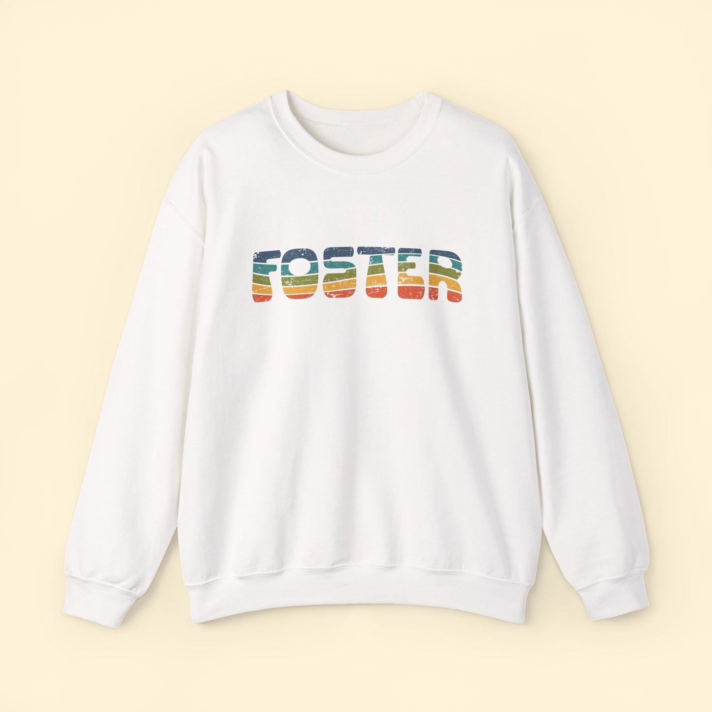 Foster Retro | Crewneck Sweatshirt - Detezi Designs - 12585430045246797974
