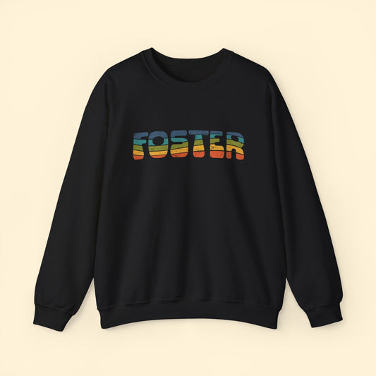 Foster Retro | Crewneck Sweatshirt - Detezi Designs - 67908938204664760997