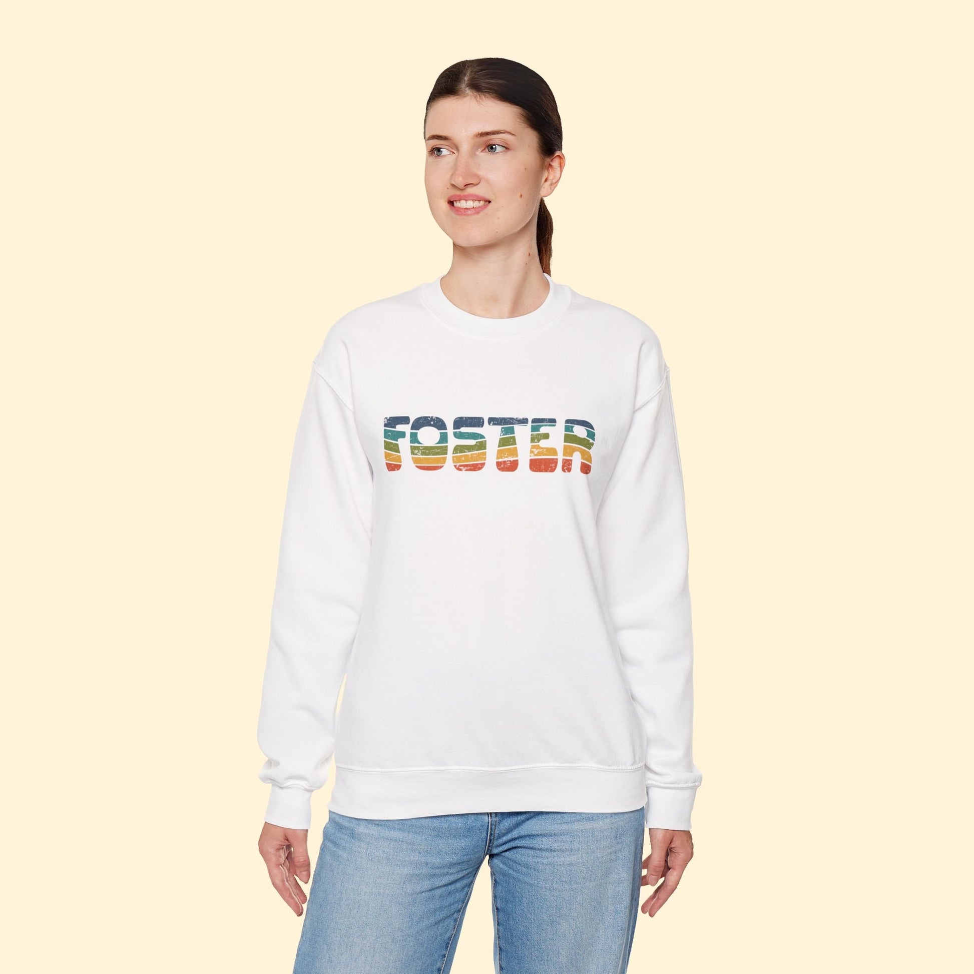 Foster Retro | Crewneck Sweatshirt - Detezi Designs - 67908938204664760997