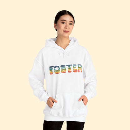 Foster Retro | Hooded Sweatshirt - Detezi Designs - 16348888166141812347