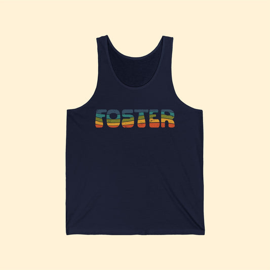 Foster | Retro | Unisex Tank - Detezi Designs-78917080507345714129