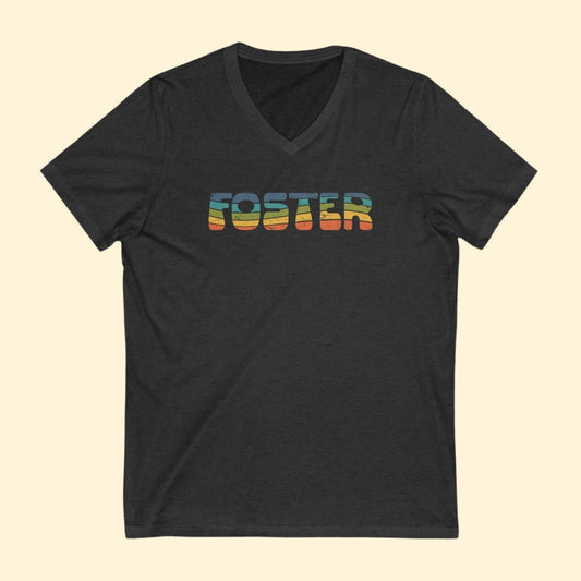 Foster Retro | Unisex V - Neck Tee - Detezi Designs - 11702117360661775288