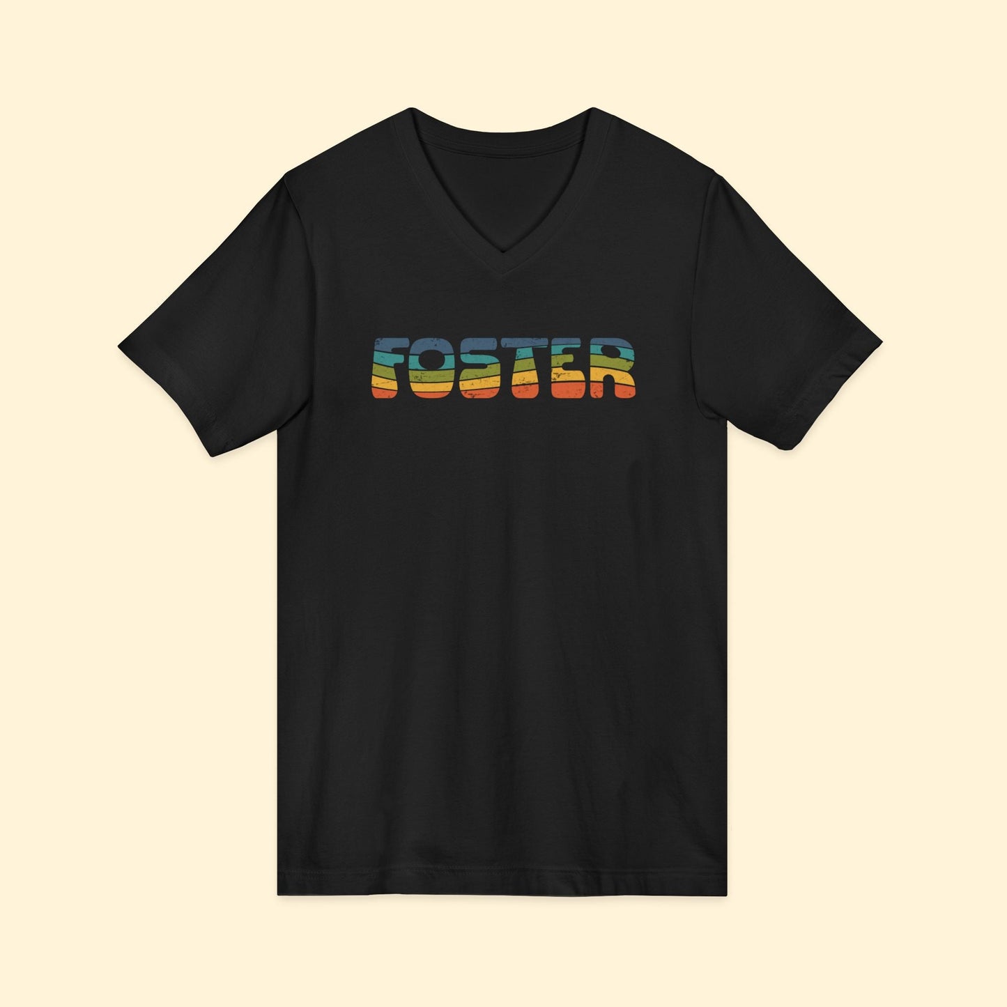 Foster Retro | Unisex V - Neck Tee - Detezi Designs - 11702117360661775288