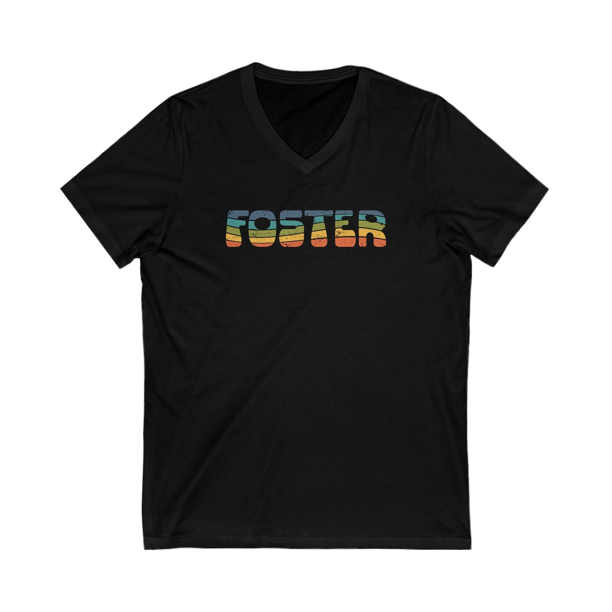 Foster Retro | Unisex V - Neck Tee - Detezi Designs - 11702117360661775288