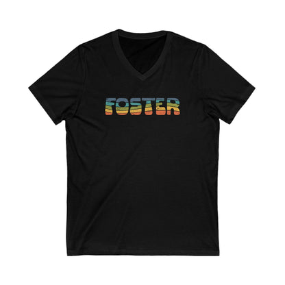 Foster Retro | Unisex V - Neck Tee - Detezi Designs - 11702117360661775288