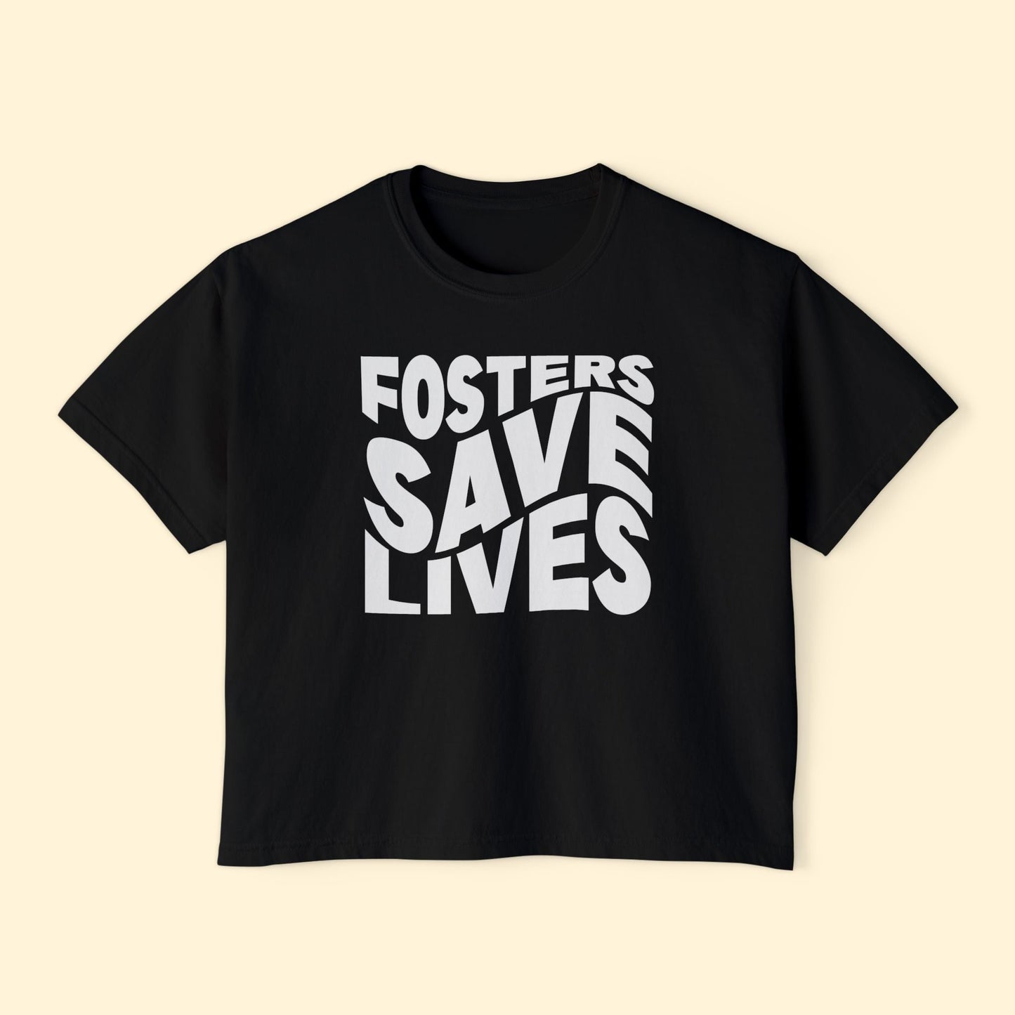 Fosters Save Lives | Comfort Colors Boxy Tee - Detezi Designs - 94626740888502657190