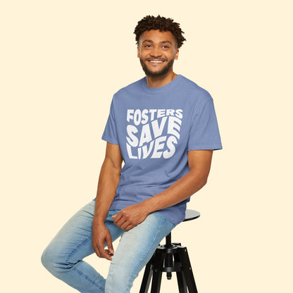 Fosters Save Lives | Comfort Colors Unisex T - shirt - Detezi Designs - 30509947501080312227