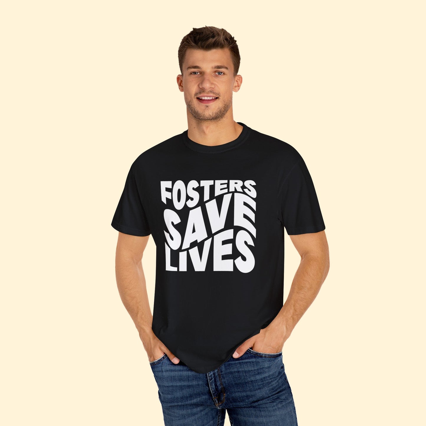 Fosters Save Lives | Comfort Colors Unisex T - shirt - Detezi Designs - 62307920176348706476
