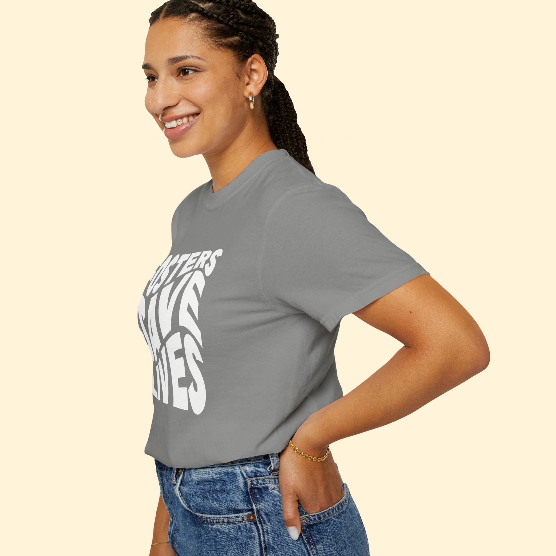 Fosters Save Lives | Comfort Colors Unisex T - shirt - Detezi Designs - 62307920176348706476