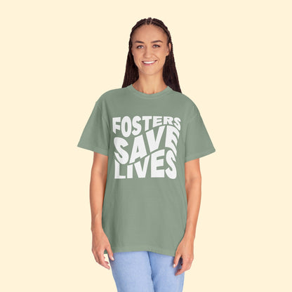 Fosters Save Lives | Comfort Colors Unisex T - shirt - Detezi Designs - 62307920176348706476