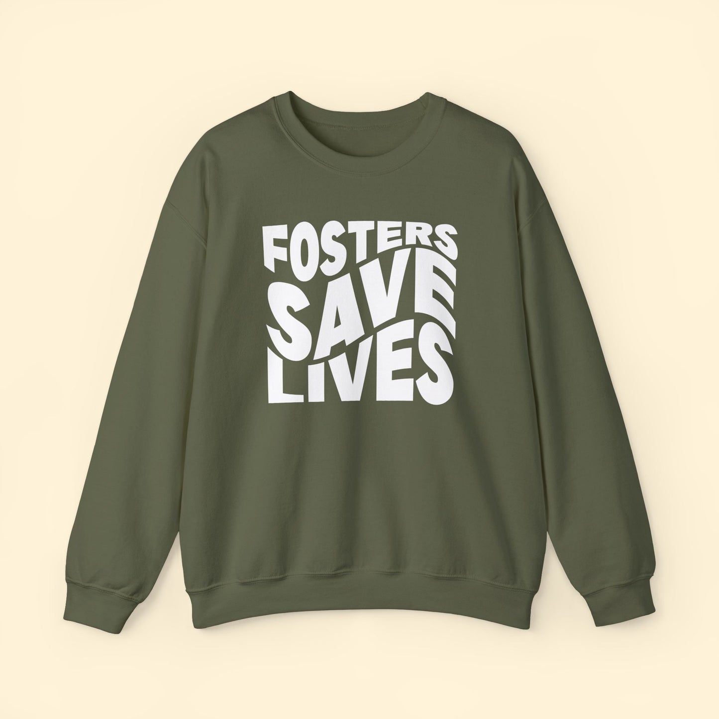 Fosters Save Lives | Crewneck Sweatshirt - Detezi Designs - 47863906918154685668