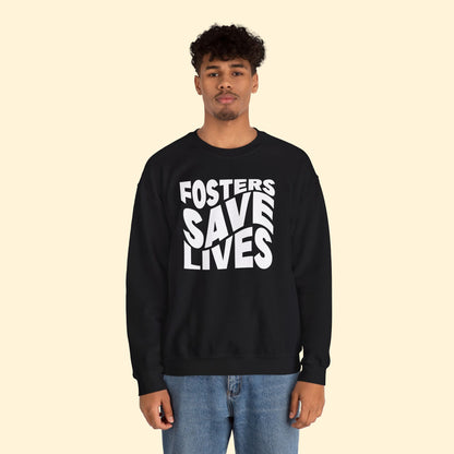 Fosters Save Lives | Crewneck Sweatshirt - Detezi Designs - 82733390095979968594