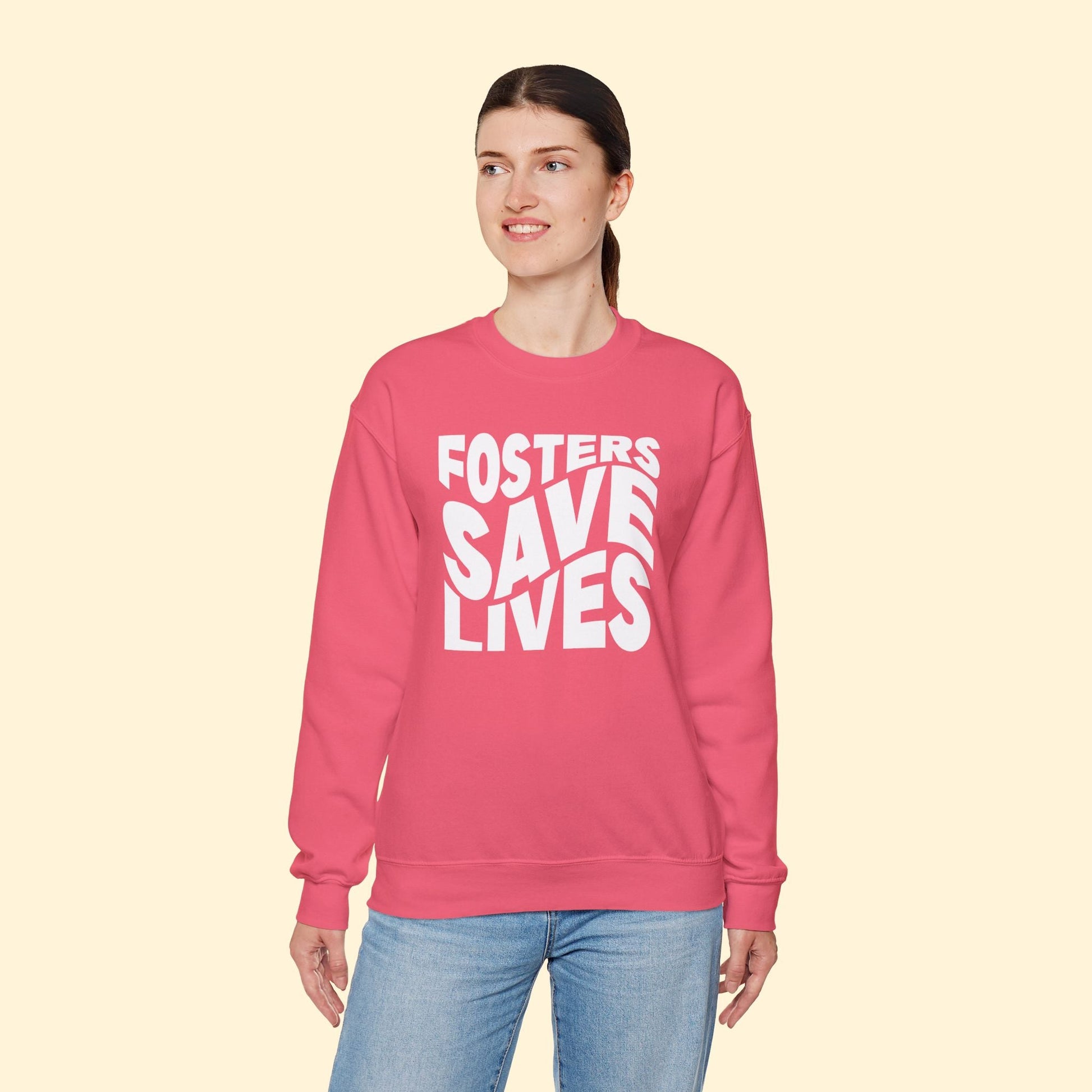 Fosters Save Lives | Crewneck Sweatshirt - Detezi Designs - 82733390095979968594