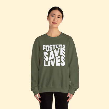 Fosters Save Lives | Crewneck Sweatshirt - Detezi Designs - 82733390095979968594