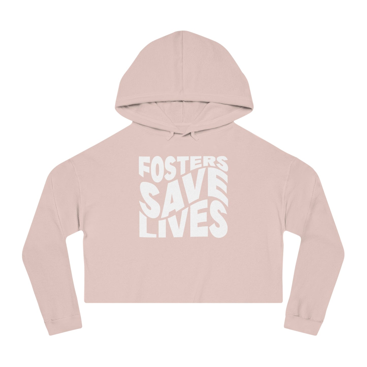 Fosters Save Lives | Cropped Hooded Sweatshirt - Detezi Designs - 35015492214190999282