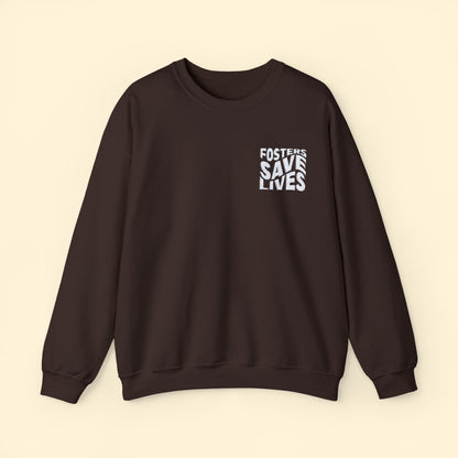 Fosters Save Lives | Embroidered | Unisex Crewneck Sweatshirt - Detezi Designs - 23210409910083855514