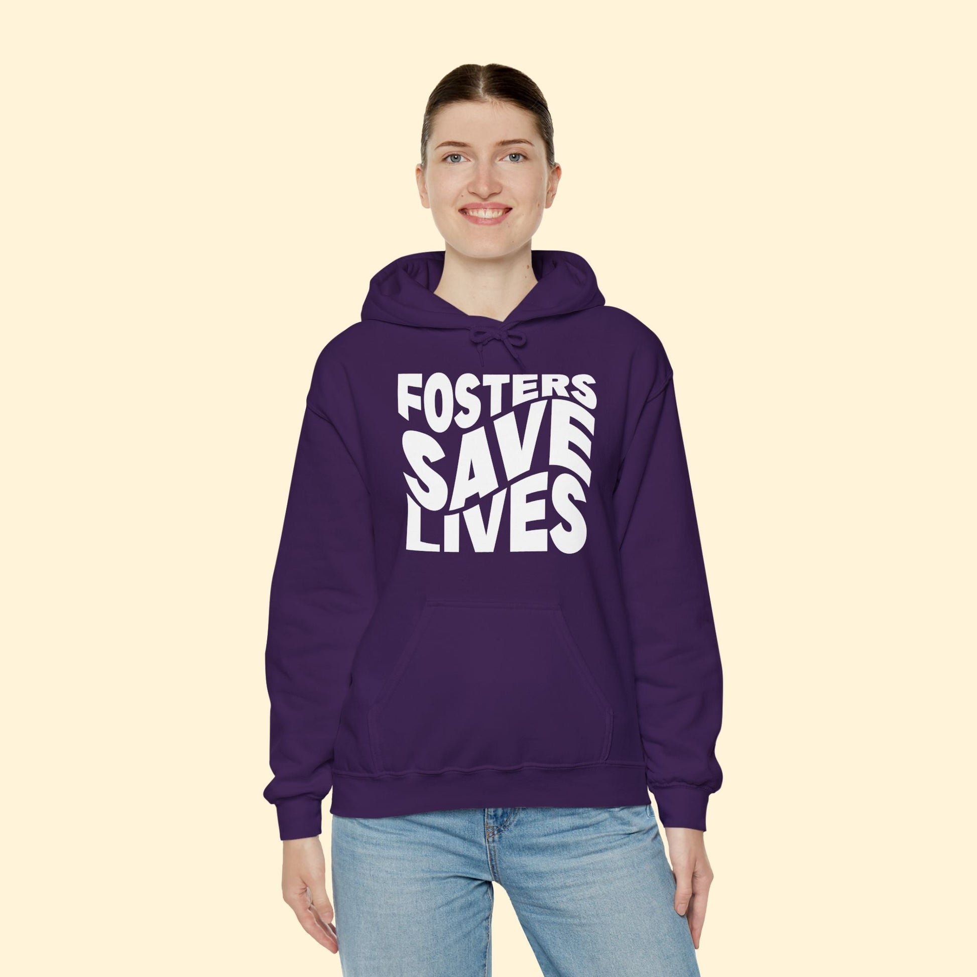 Fosters Save Lives | Hooded Sweatshirt - Detezi Designs - 47361345820059892807