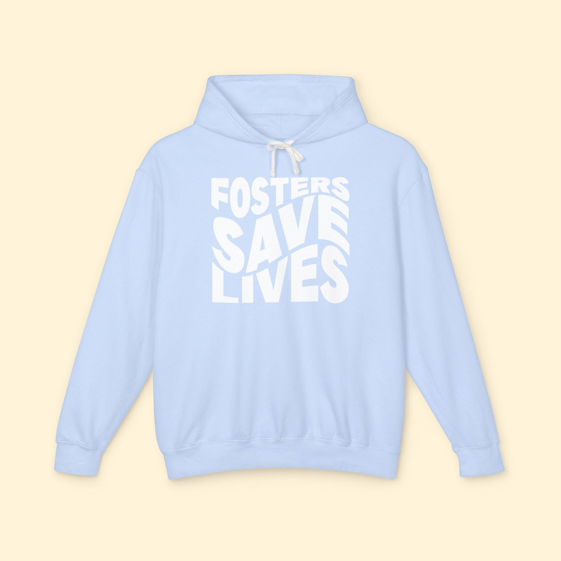 Fosters Save Lives | Lightweight Comfort Colors Hooded Sweatshirt - Detezi Designs - 13341760586549589178