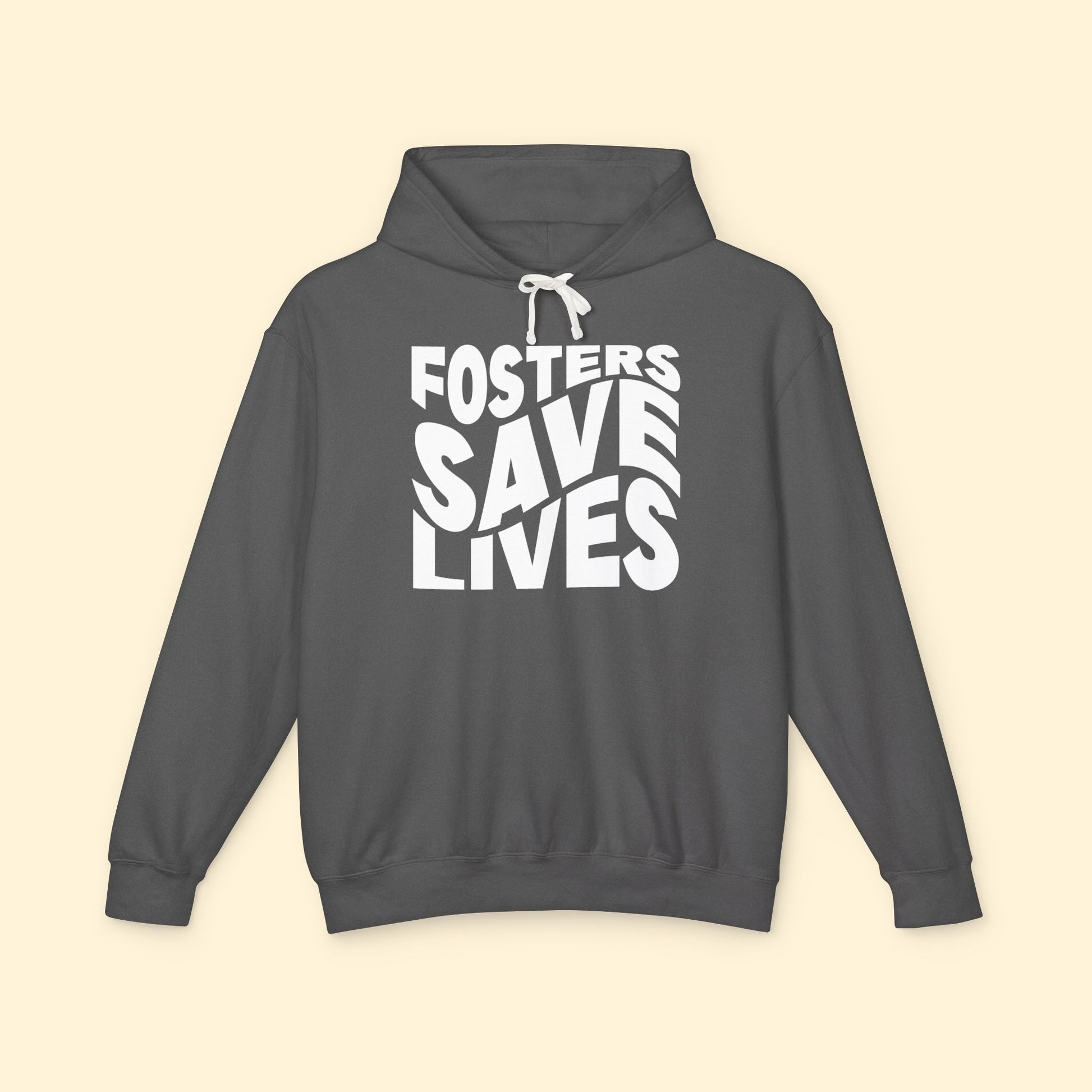 Fosters Save Lives | Lightweight Comfort Colors Hooded Sweatshirt - Detezi Designs - 31496407006350922363