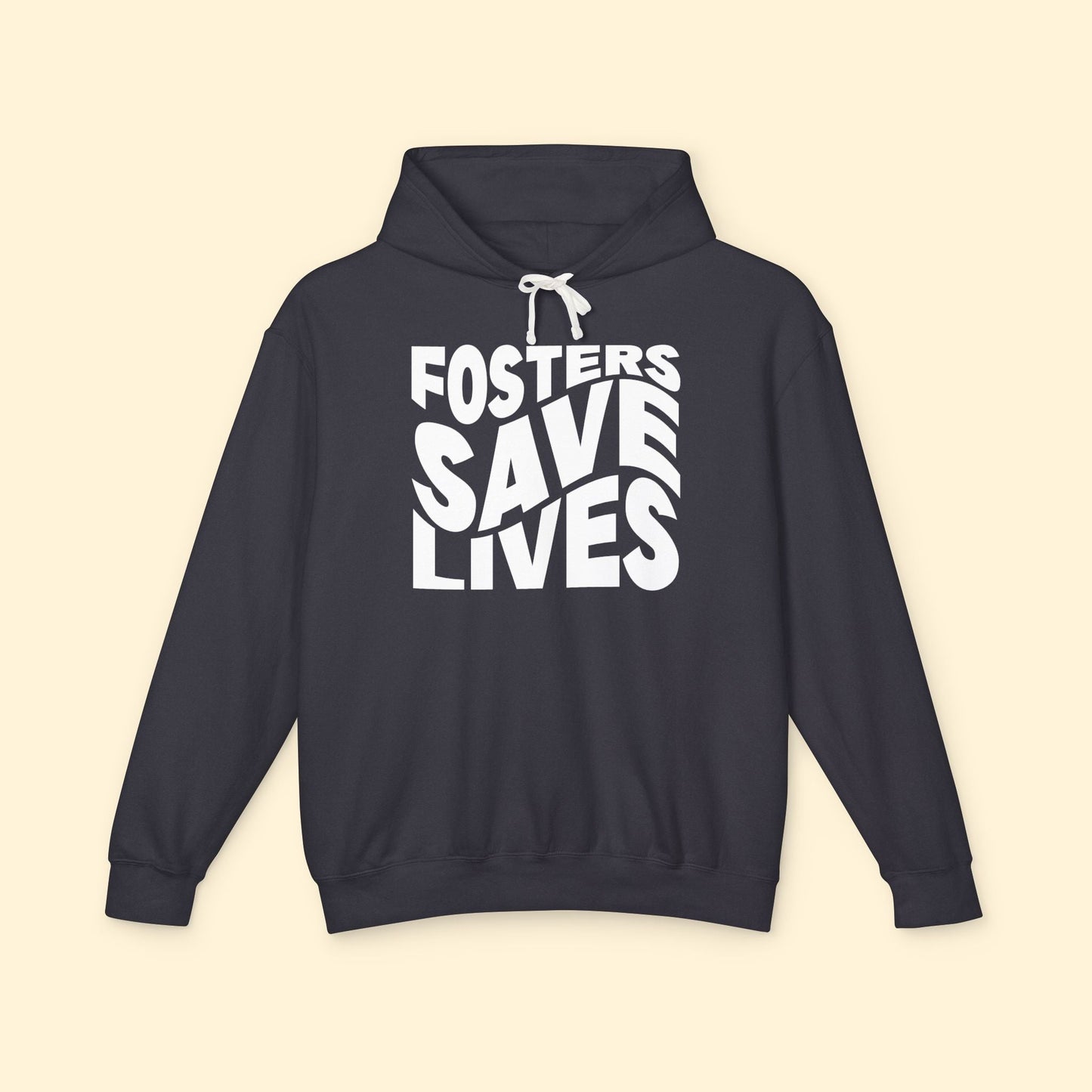 Fosters Save Lives | Lightweight Comfort Colors Hooded Sweatshirt - Detezi Designs - 32578422848789474073