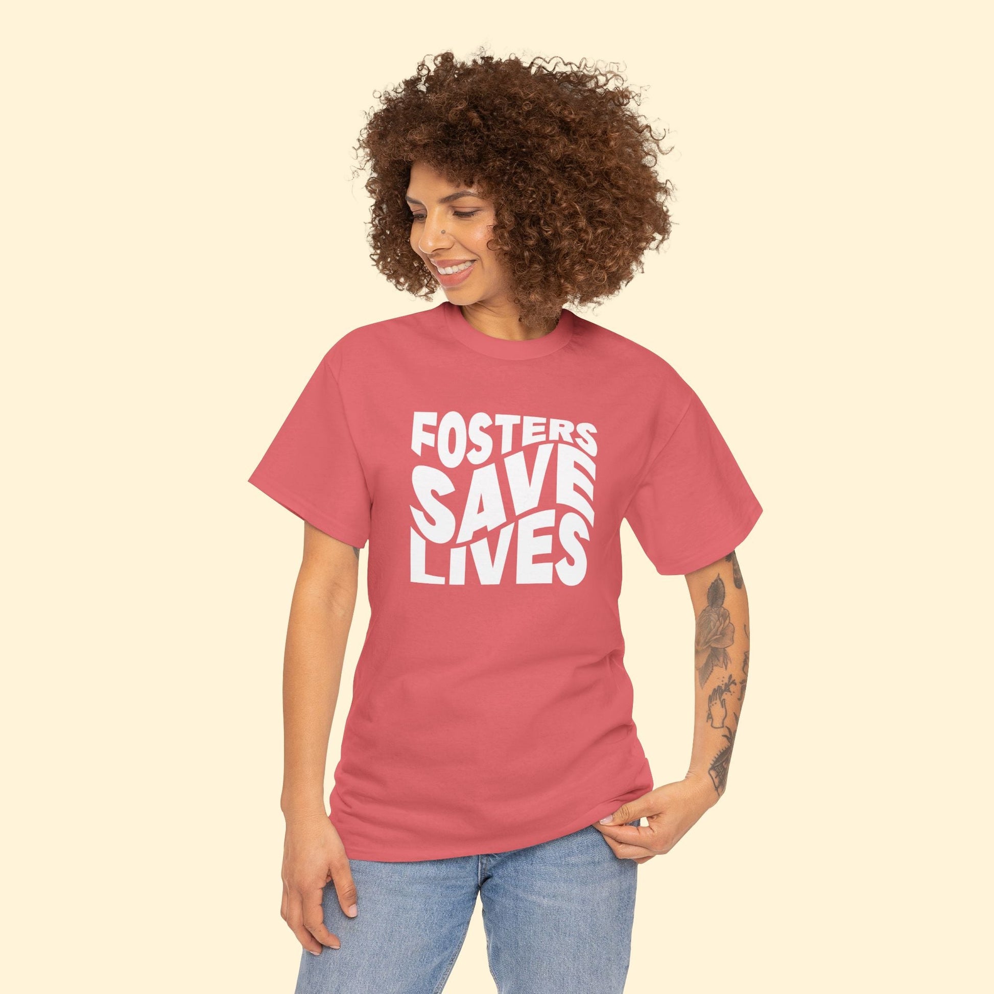 Fosters Save Lives | Text Tees - Detezi Designs - 23862352853535314468