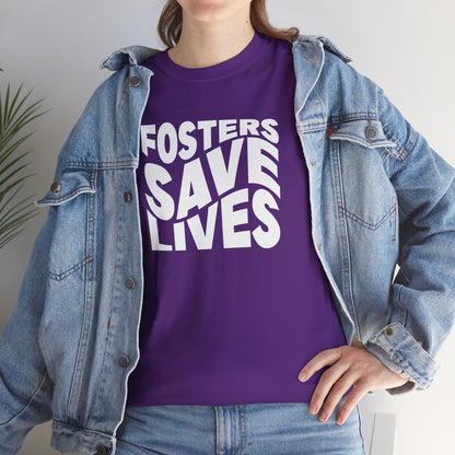 Fosters Save Lives | Text Tees - Detezi Designs - 23862352853535314468