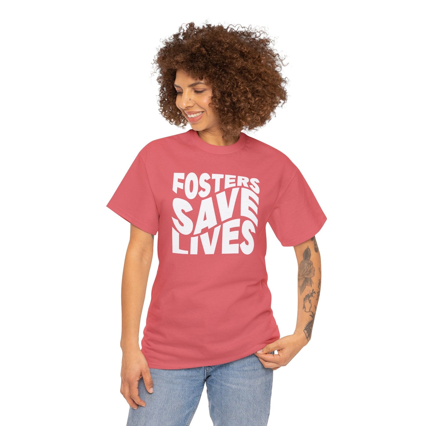 Fosters Save Lives | Text Tees - Detezi Designs-31023178553643674781