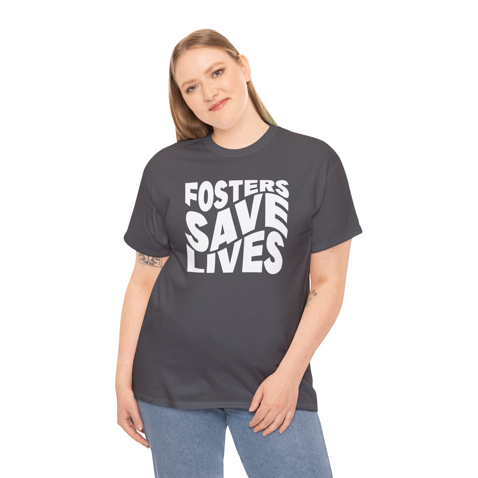 Fosters Save Lives | Text Tees - Detezi Designs-31023178553643674781