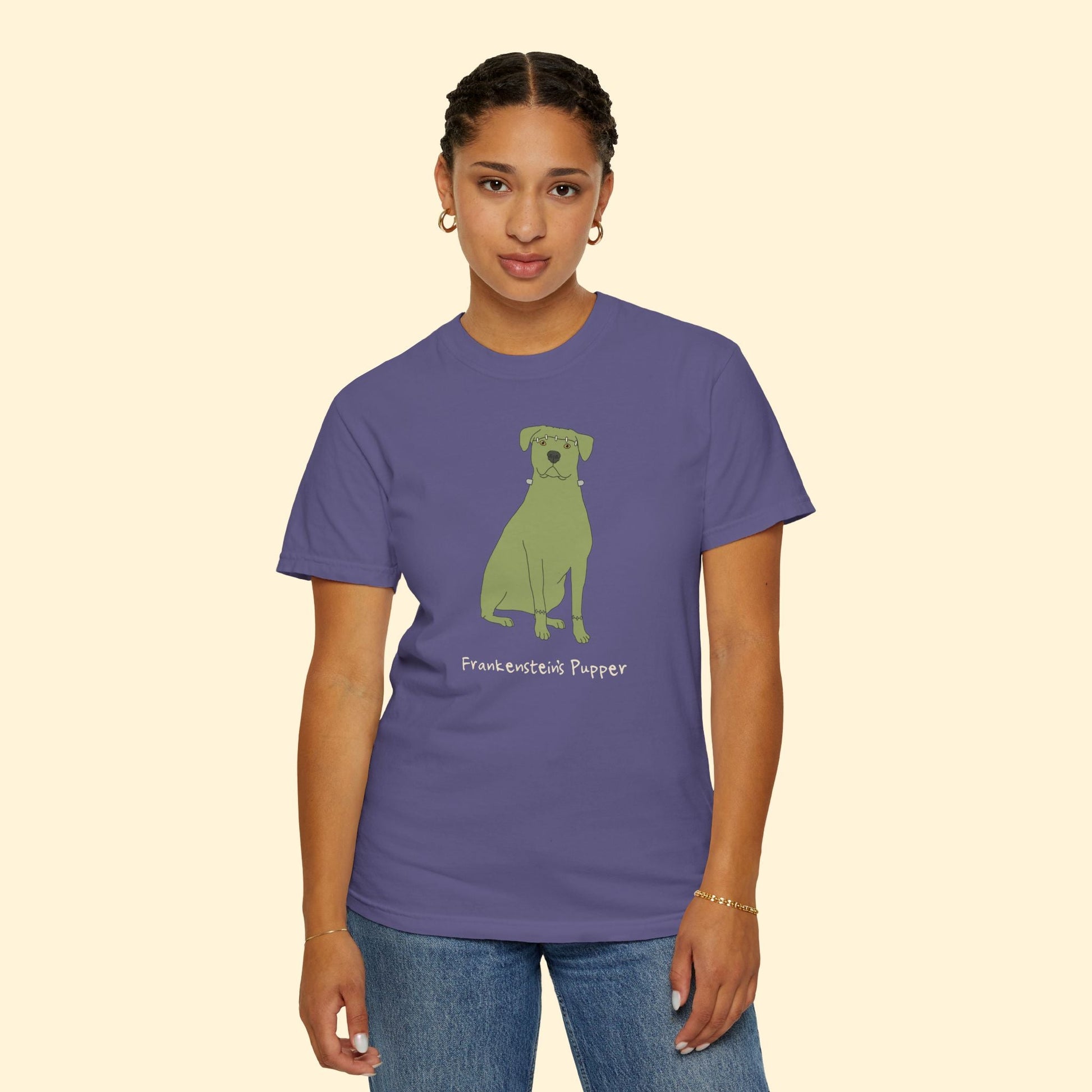 Frankenstein's Pupper | Comfort Colors Unisex T-shirt - Detezi Designs - 25786499656265012142