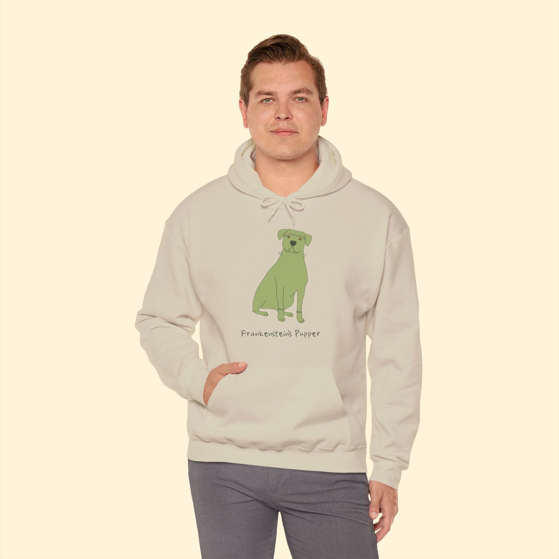 Frankenstein's Pupper | Hooded Sweatshirt - Detezi Designs - 15634792165872546392