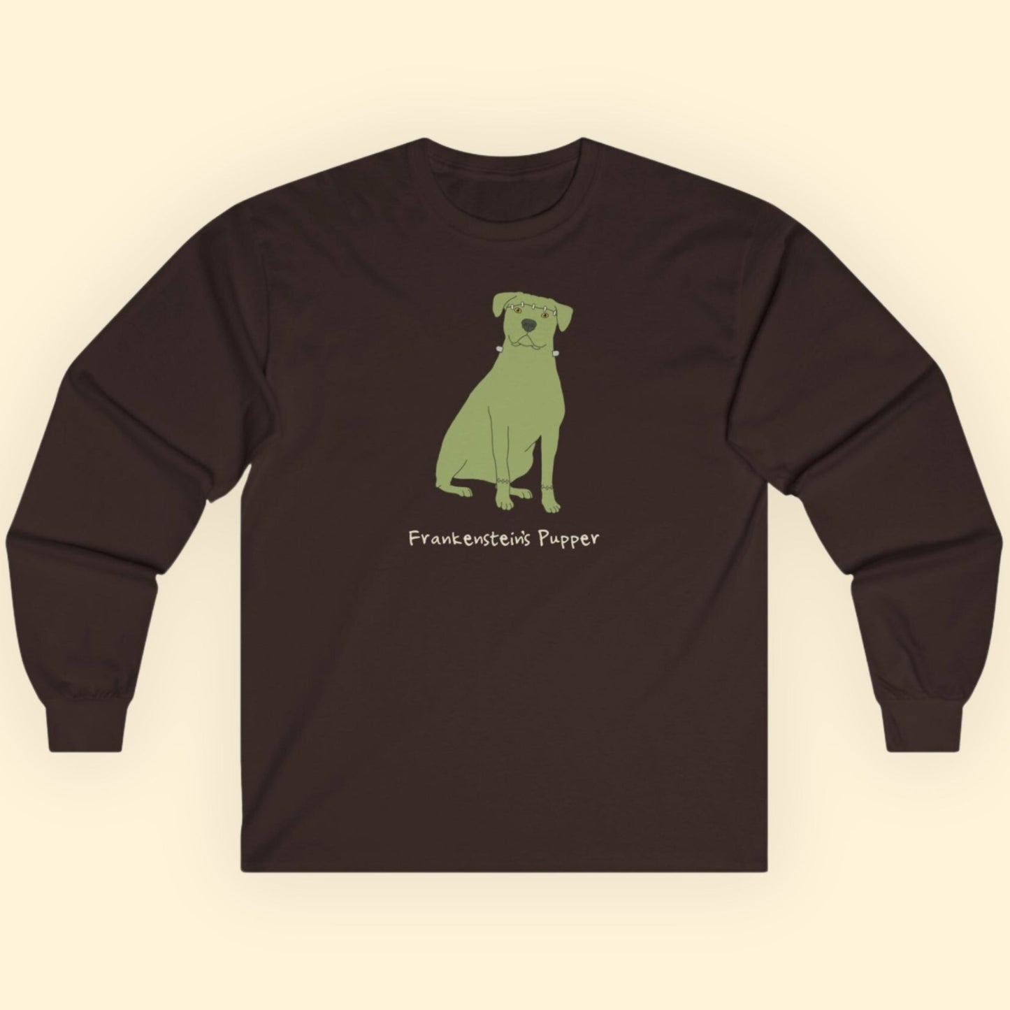 Frankenstein's Pupper | Long Sleeve Tee - Detezi Designs - 27086716971119678464