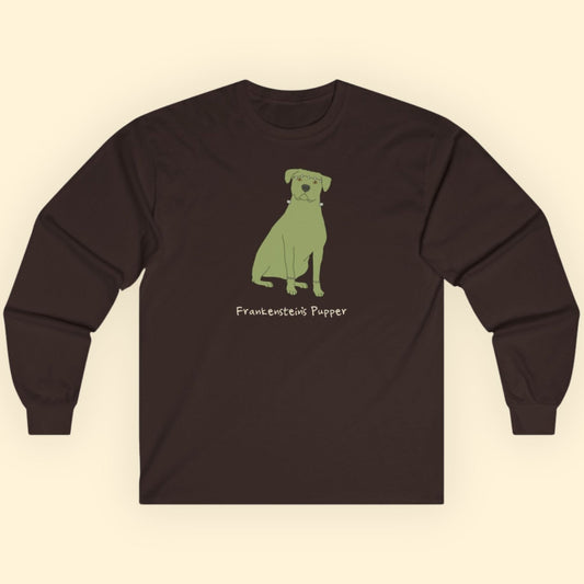 Frankenstein's Pupper | Long Sleeve Tee - Detezi Designs - 27086716971119678464