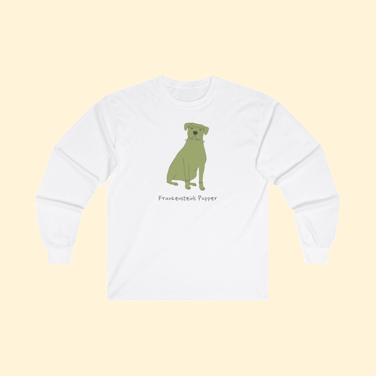 Frankenstein's Pupper | Long Sleeve Tee - Detezi Designs - 27086716971119678464