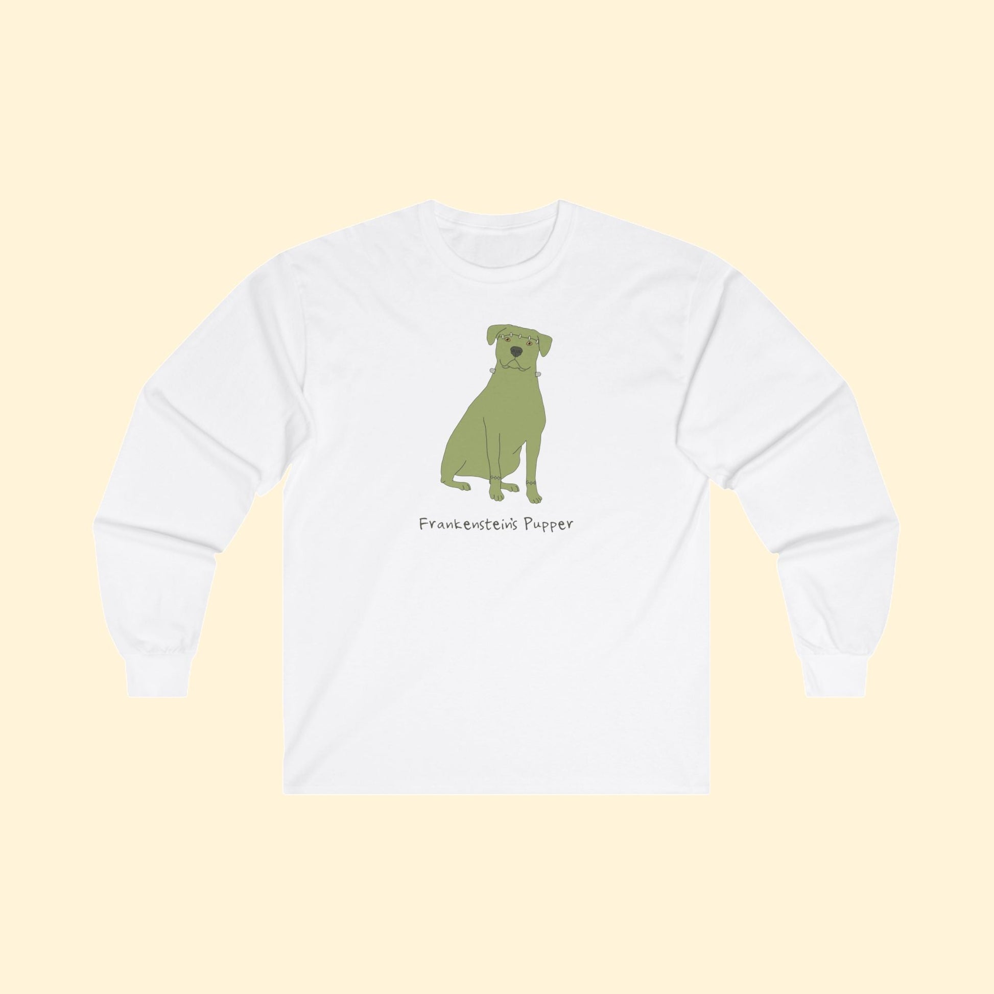 Frankenstein's Pupper | Long Sleeve Tee - Detezi Designs - 27086716971119678464