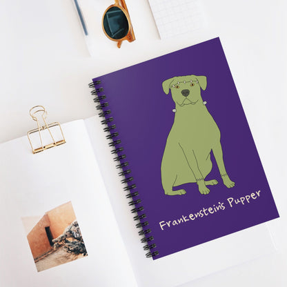 Frankenstein's Pupper | Notebook - Detezi Designs - 33062725183889859069