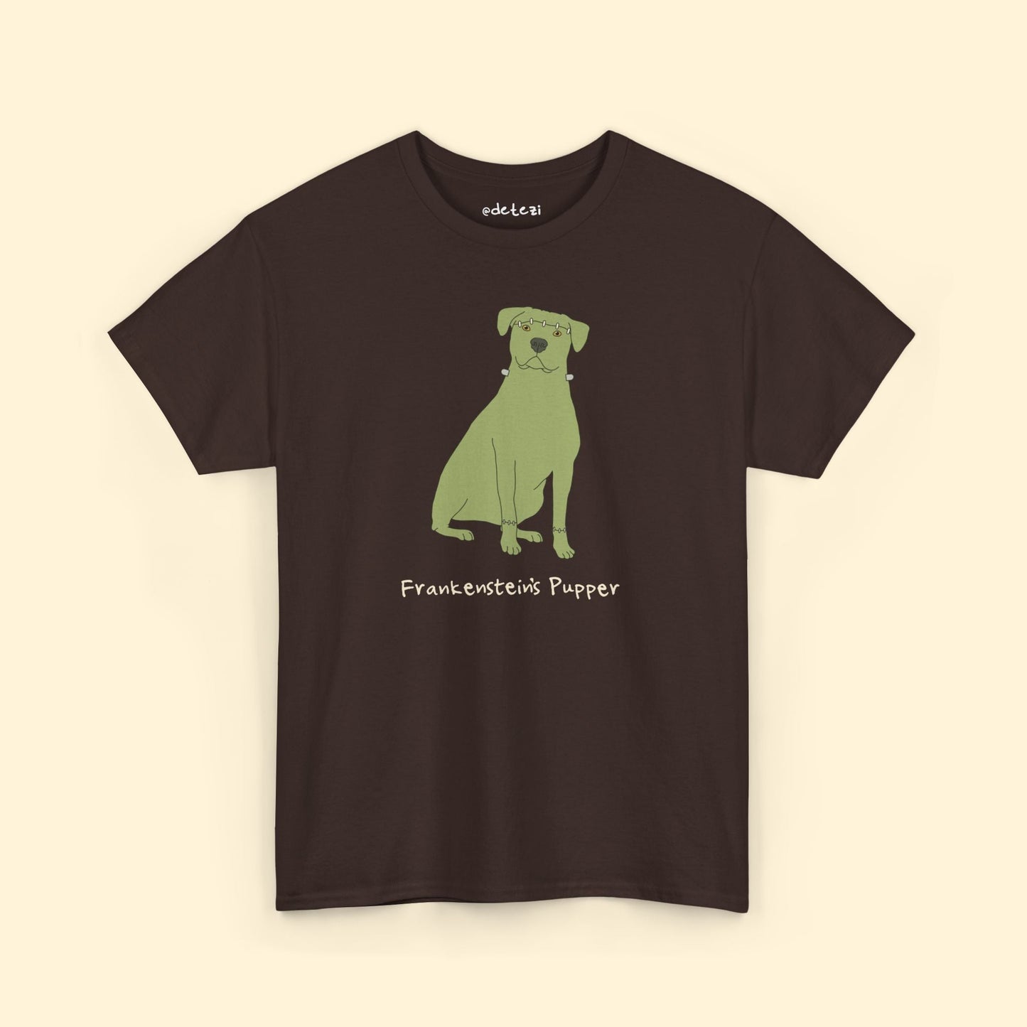 Frankenstein's Pupper | T-shirt - Detezi Designs - 15691088986002154018