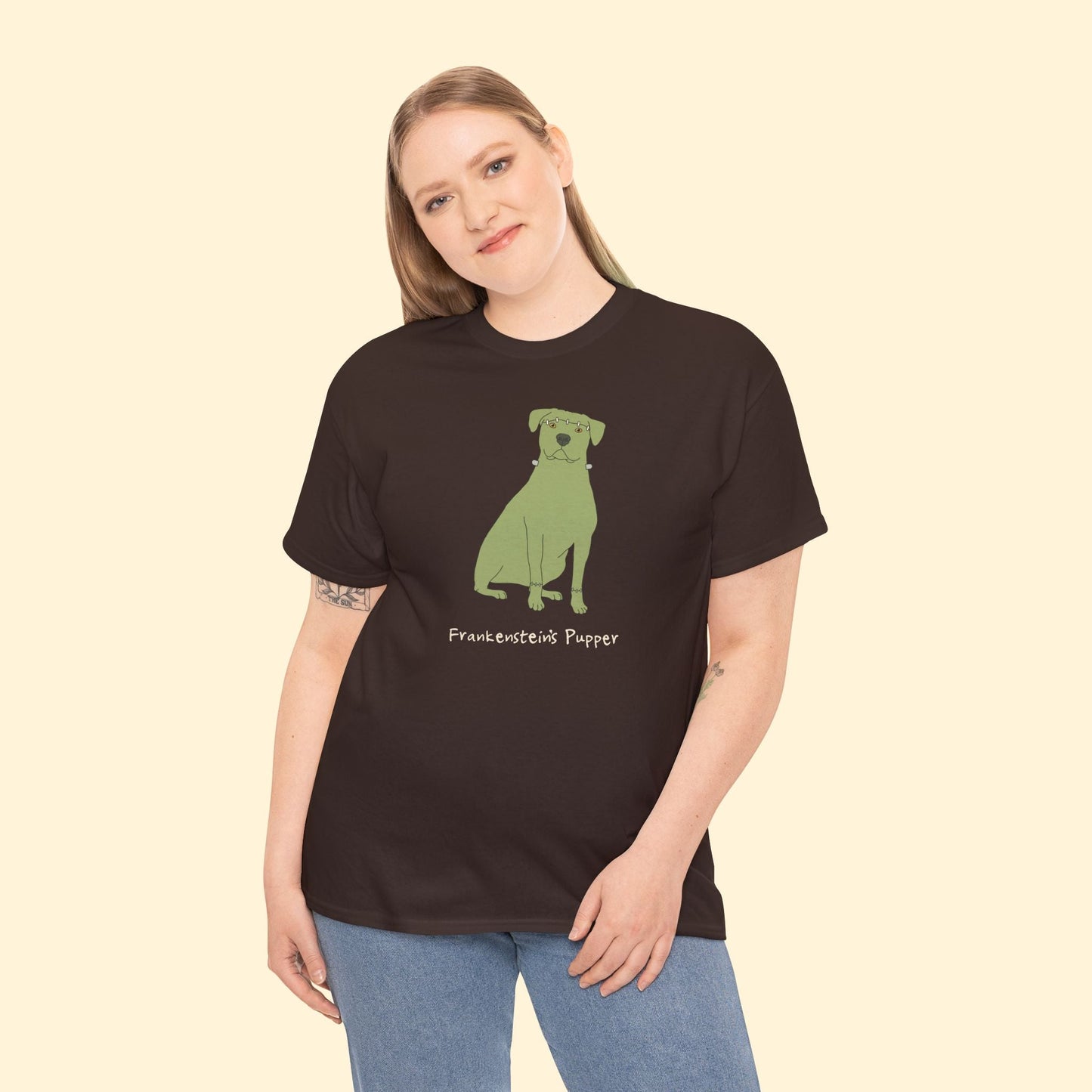 Frankenstein's Pupper | T-shirt - Detezi Designs - 48390410219773218409