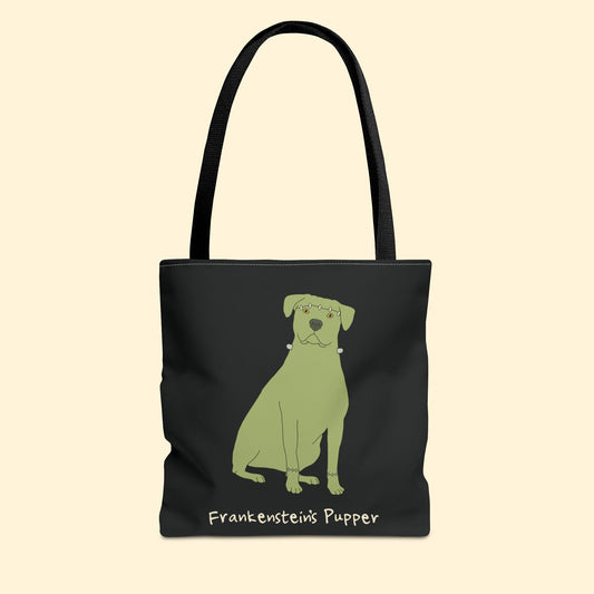 Frankenstein's Pupper | Tote Bag - Detezi Designs - 21696326801696798852