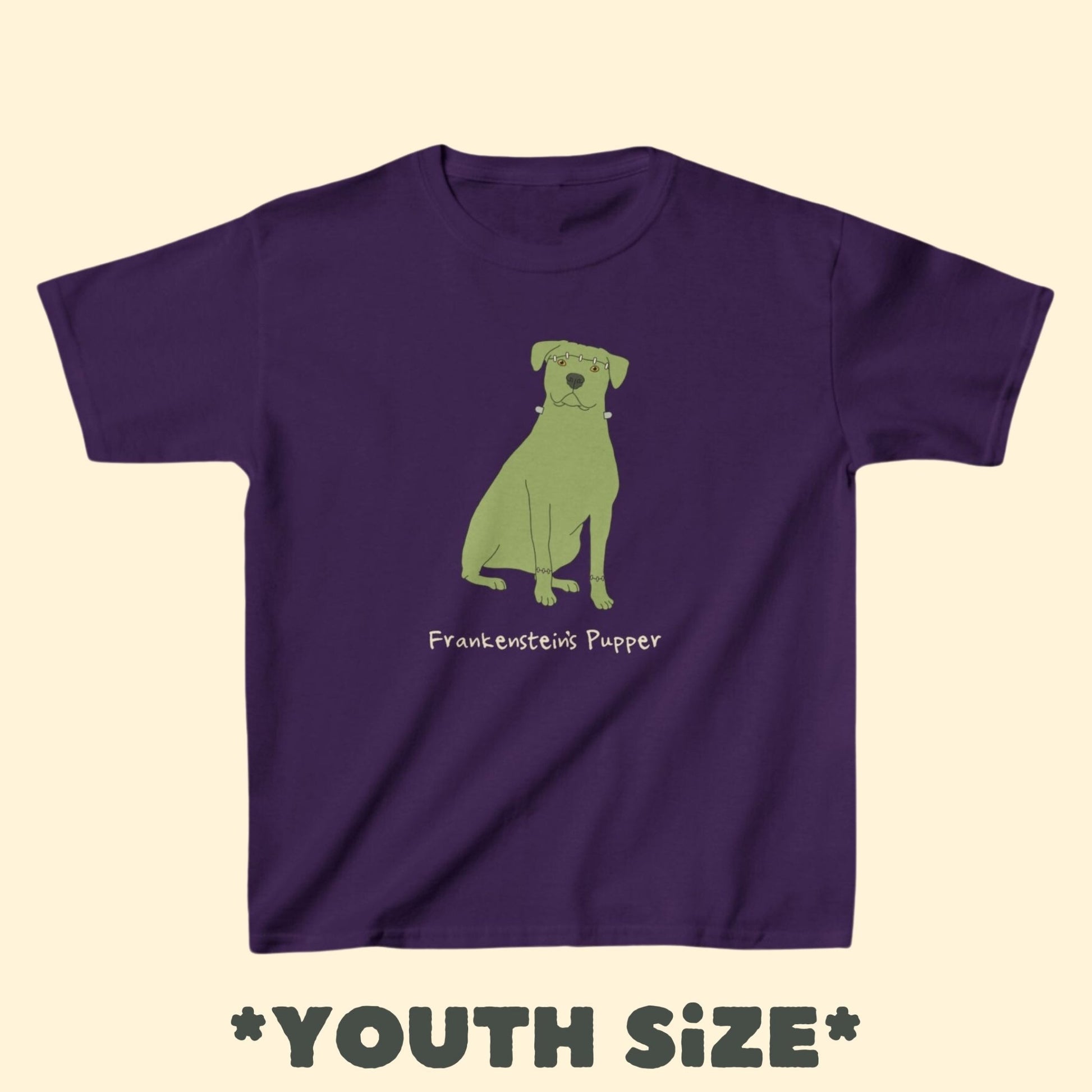 Frankenstein's Pupper | **YOUTH SIZE** Tee - Detezi Designs - 25309040914384880770