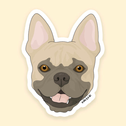French Bulldog | Vinyl Sticker - Detezi Designs - 