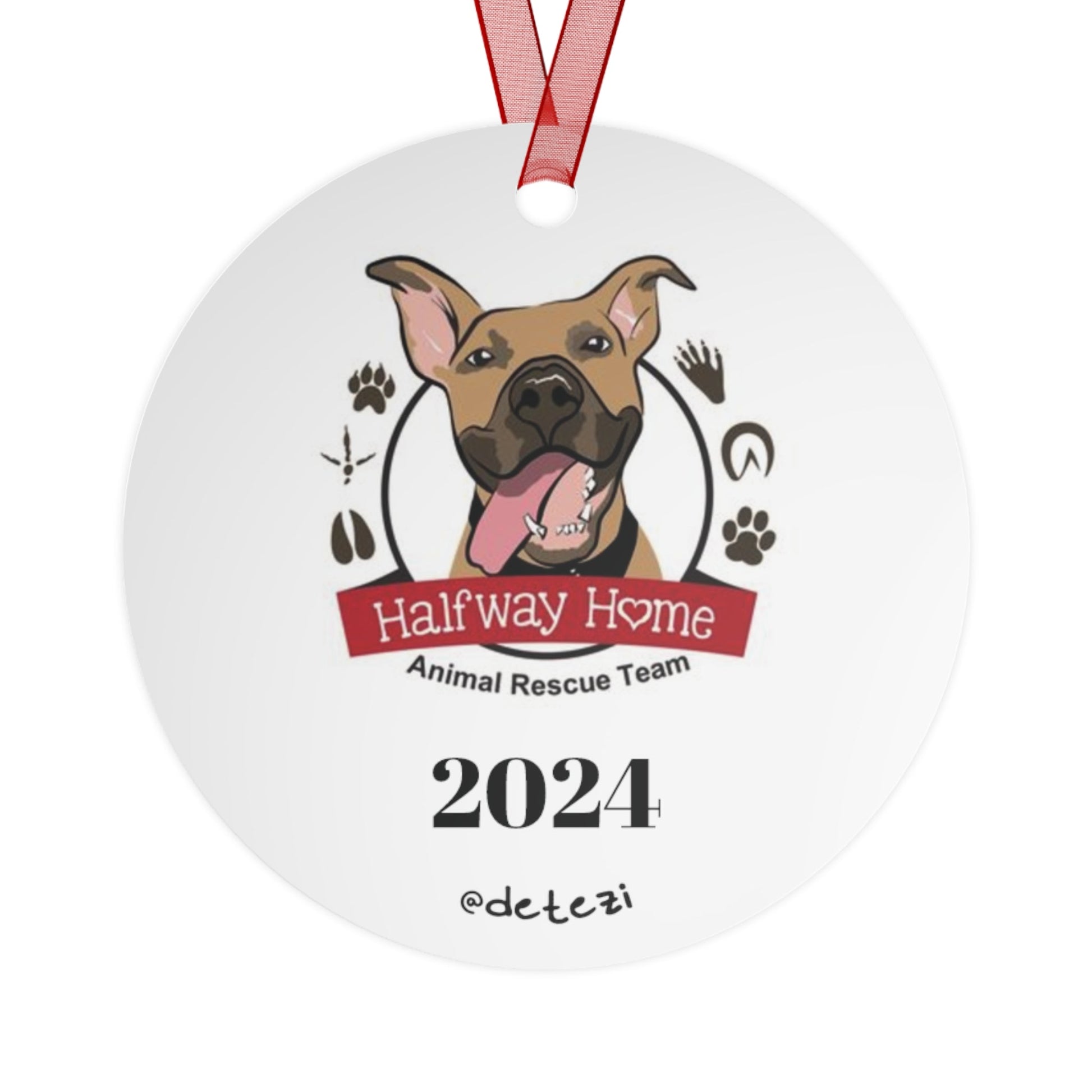 Friend | FUNDRAISER for HHART | 2024 Holiday Ornament - Detezi Designs - 73003084357300650678