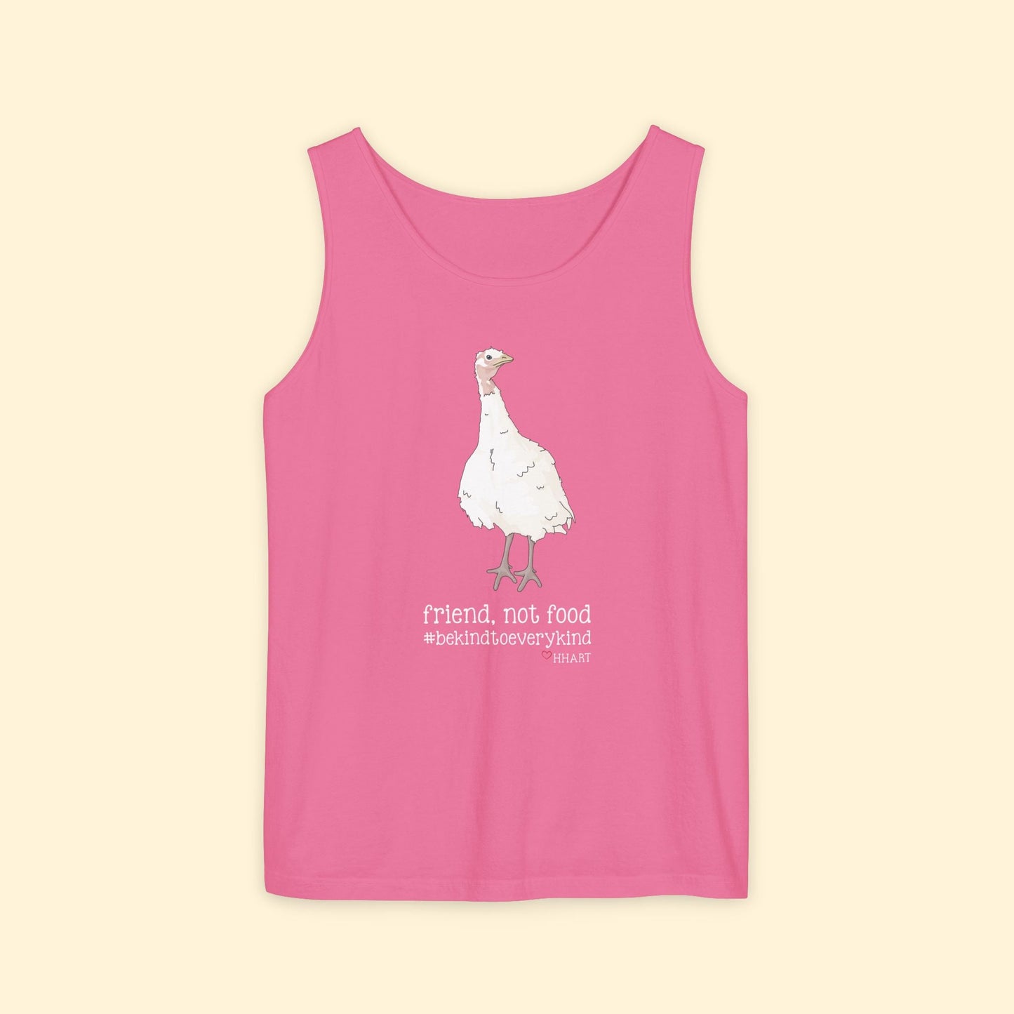 Friend | FUNDRAISER for HHART | Comfort Colors Tank Top - Detezi Designs - 27908465358007899032