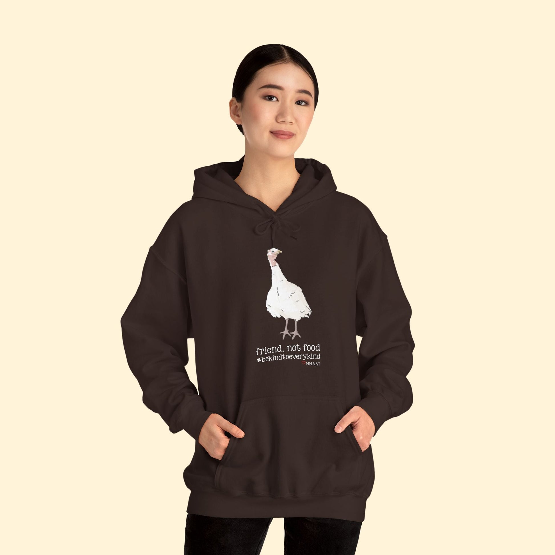 Friend | FUNDRAISER for HHART | Hooded Sweatshirt - Detezi Designs - 14653773109733607227